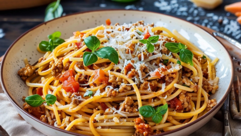 Spaghetti mit weißer Bolognese: Das cremige Nudelglück selbst gemacht