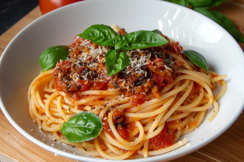 Spaghetti in italienischer Tomaten-Hackfleisch-Sauce – Ein authentisches Rezept zum Verlieben