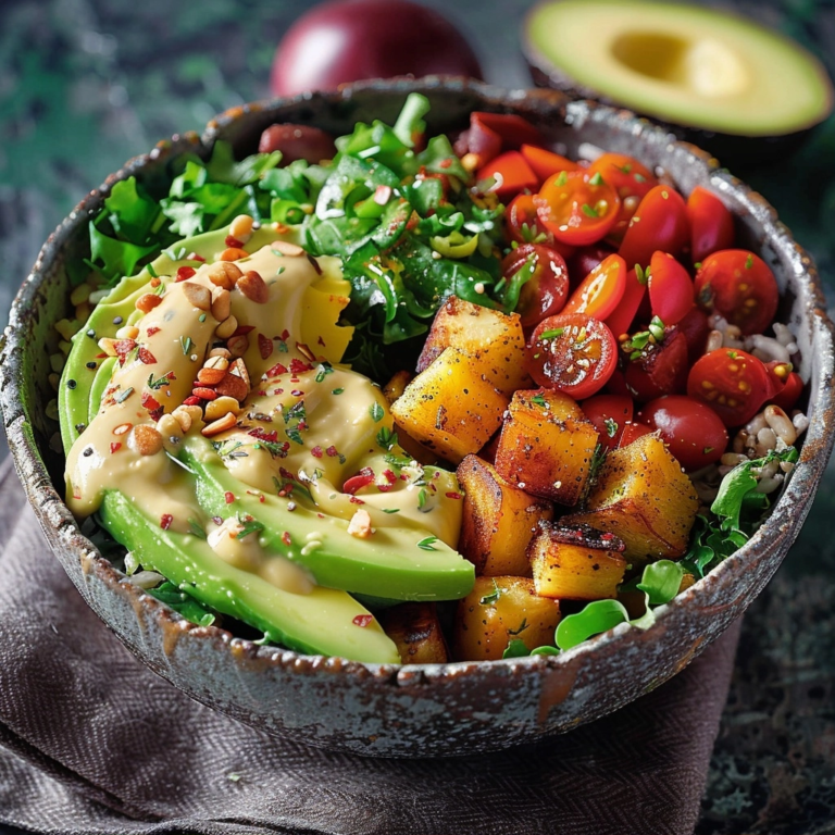 Bohnen-Avocado-Bowl mit Röstkartoffeln: Die perfekte gesunde Mahlzeit