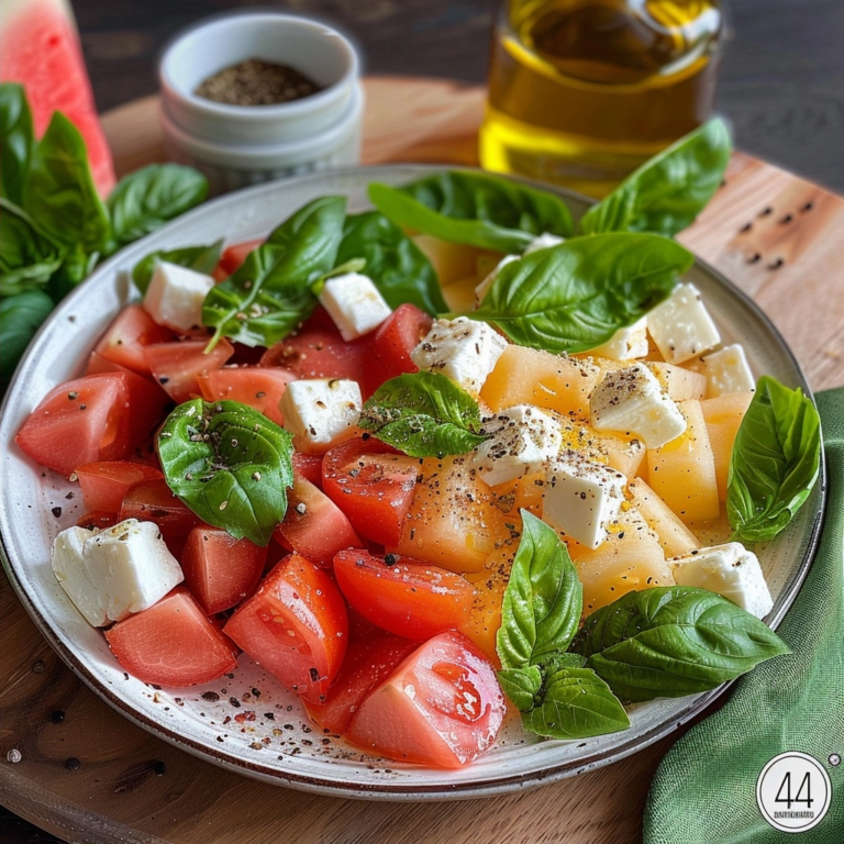 Melonensalat mit Mozzarella: Ein sommerlicher Geschmackserlebnis