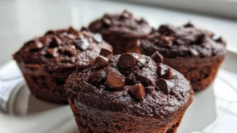 Air Fryer Schokoladen Muffins in 15 Minuten gebacken.