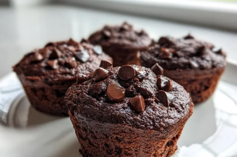 Air Fryer Schokoladen Muffins in 15 Minuten gebacken.