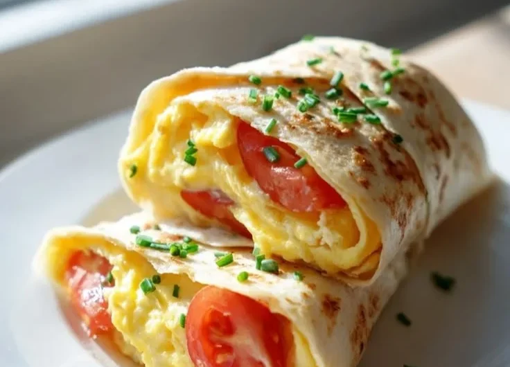 Frühstückswrap mit Ei, frisch zubereitet und vielseitig belegbar