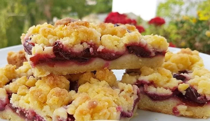 Frischer Pflaumenkuchen mit saftigen Pflaumen und knusprigem Teig