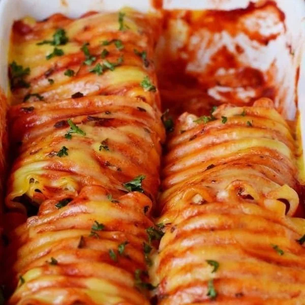 Vegane Lasagne Rollen