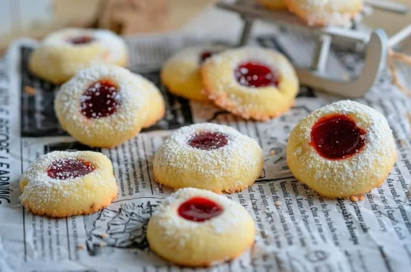 Einfaches Engelsaugen Rezept für Weihnacht Plätzchen 2024
