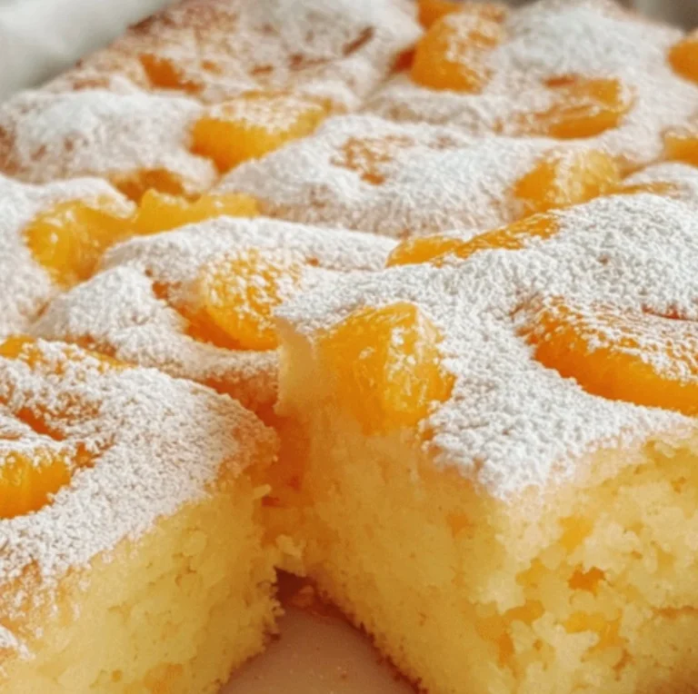 Mandarinen-Märchen vom Blech mit fluffigem Teig und saftigen Mandarinen