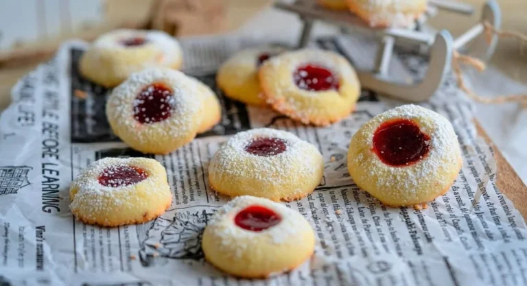Köstliche Engelsaugen Plätzchen nach traditionellem Rezept für Weihnachten 2024.