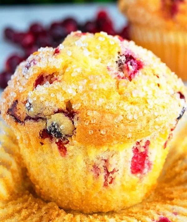 Saftige Orange Cranberry Muffins mit frischem Obst und herrlichem Aroma