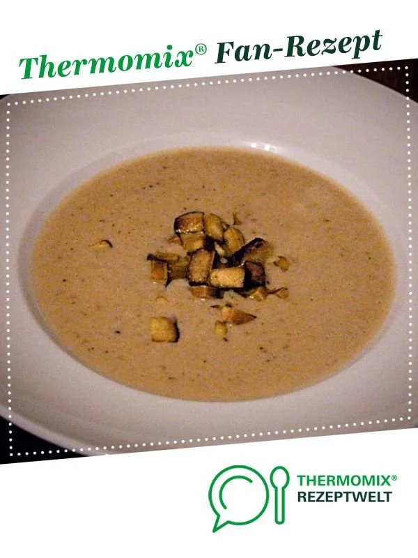 Vegane Maronen-Kokos-Creme-Suppe zubereitet mit dem Thermomix.