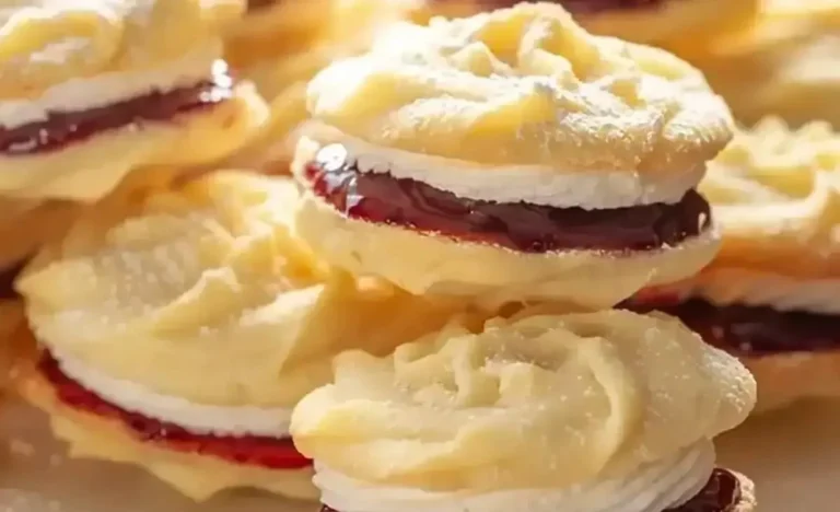 Wiener Plätzchen auf einem Teller, die zergehen auf der Zunge