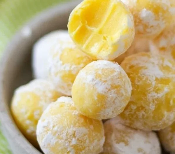 Zitronenpralinen Rezept mit frischen Zutaten und Zubereitungsschritten